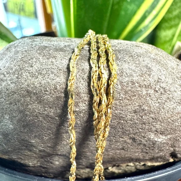 14k Twisted Rope Chain